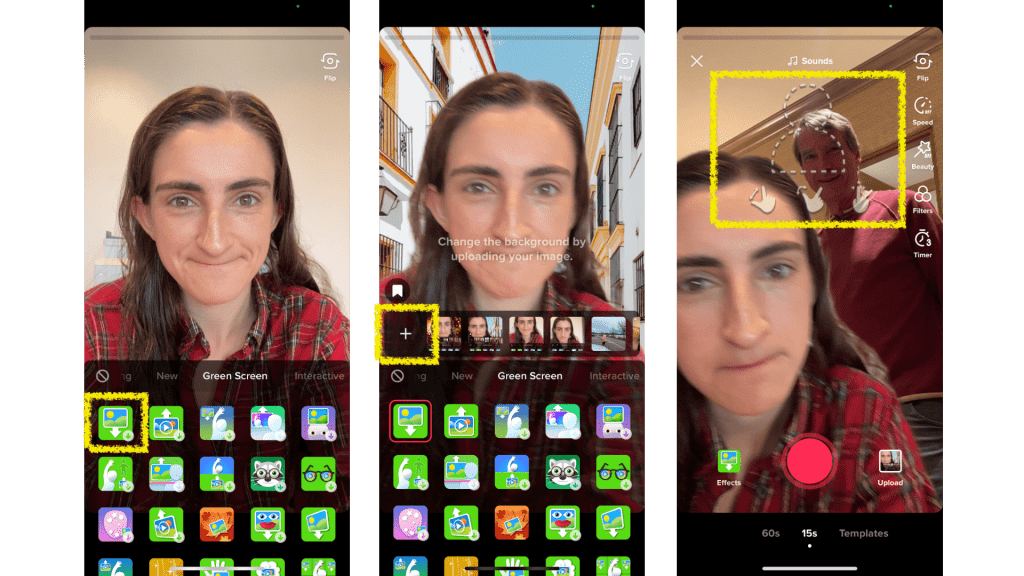 How to use TikTok's green screen effects | GEEKS